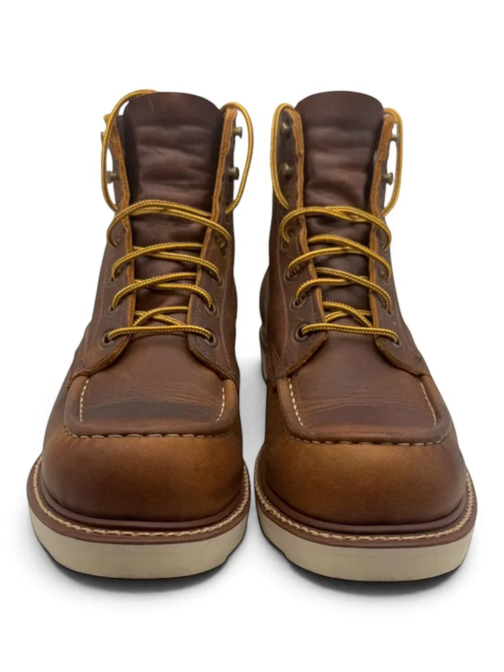 Truman Boot Co Tobacco Snakebite Moc Toe Boots 9D Work Last